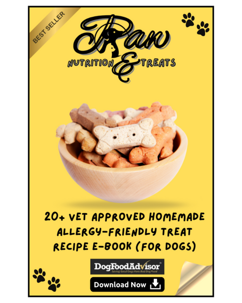 Paw Nutrition & Treats™ 20+ Vet-Approved Homemade Allergy-Friendly Treat Recipe E-Book (For Dogs)