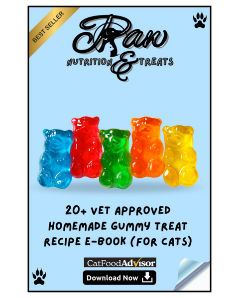 Paw Nutrition & Treats™ 20+ Vet-Approved Homemade Gummy Treat Recipe E-Book (For Cats)