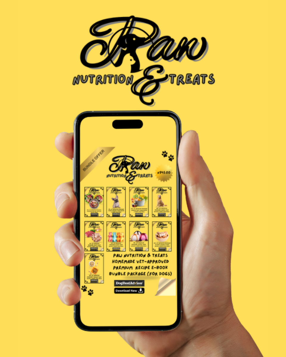 Paw Nutrition & Treats™ Homemade Vet-Approved Premium Recipe E-Book Bundle Package (For Dogs)