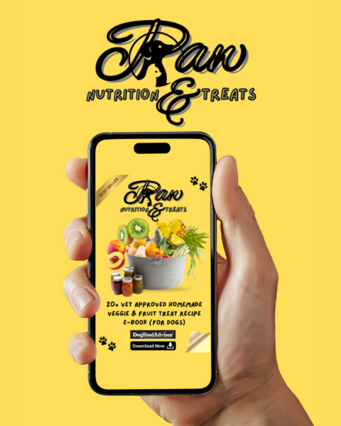 Paw Nutrition & Treats™ 20+ Vet-Approved Homemade Veggie & Fruit Treat Recipe E-Book (For Dogs)