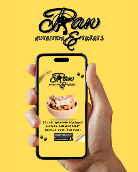 Paw Nutrition & Treats™ 20+ Vet-Approved Homemade Allergy-Friendly Treat Recipe E-Book (For Dogs)