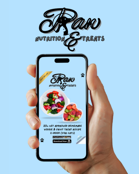 Paw Nutrition & Treats™ 20+ Vet-Approved Homemade Veggie & Fruit Treat Recipe E-Book (For Cats)