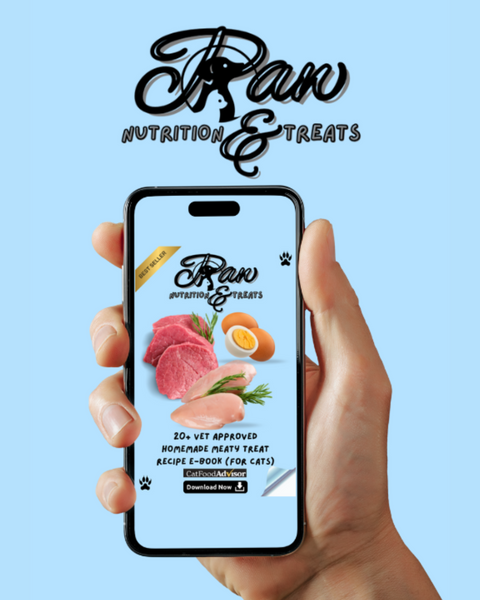 Paw Nutrition & Treats™ 20+ Vet-Approved Homemade Meaty Treat Recipe E-Book (For Cats)