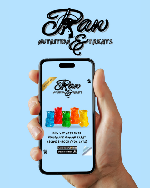 Paw Nutrition & Treats™ 20+ Vet-Approved Homemade Gummy Treat Recipe E-Book (For Cats)