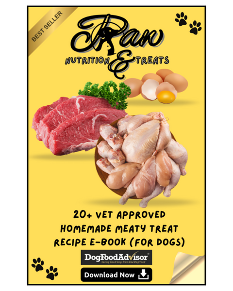 Paw Nutrition & Treats™ 20+ Vet-Approved Homemade Meaty Treat Recipe E-Book (For Dogs)