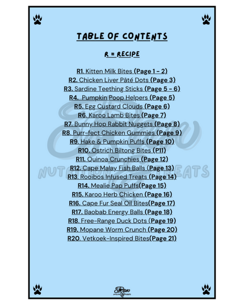 Paw Nutrition & Treats™ 20+ Vet-Approved Homemade Kitten-Friendly Treat Recipe E-Book (For Cats)