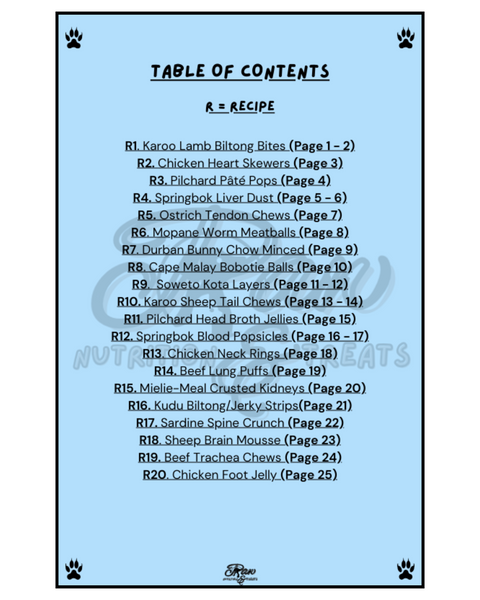 Paw Nutrition & Treats™ 20+ Vet-Approved Homemade Meaty Treat Recipe E-Book (For Cats)