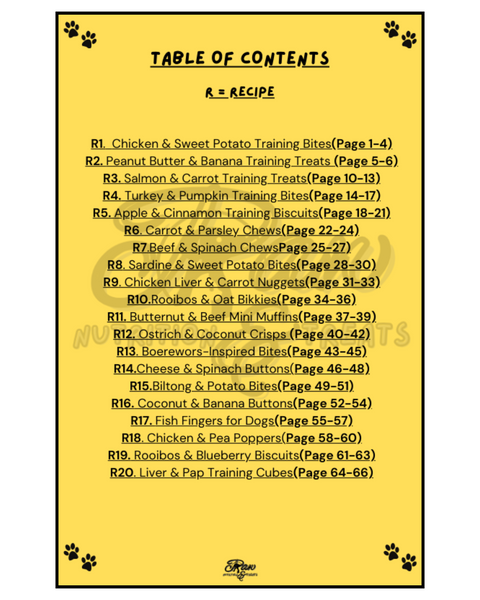 Paw Nutrition & Treats™ 20+ Vet-Approved Homemade Training Treat Recipe E-Book (For Dogs)